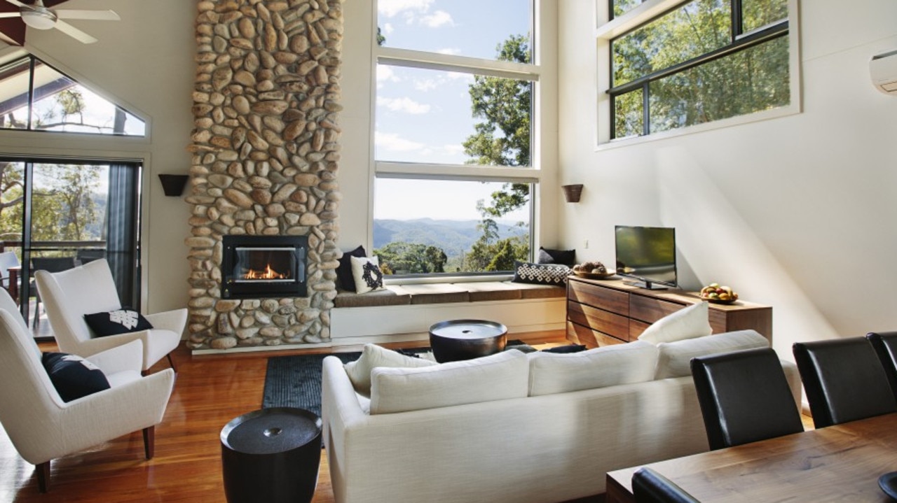 Drink in the views from this gorgeous accommodation at Tamborine Mountain.