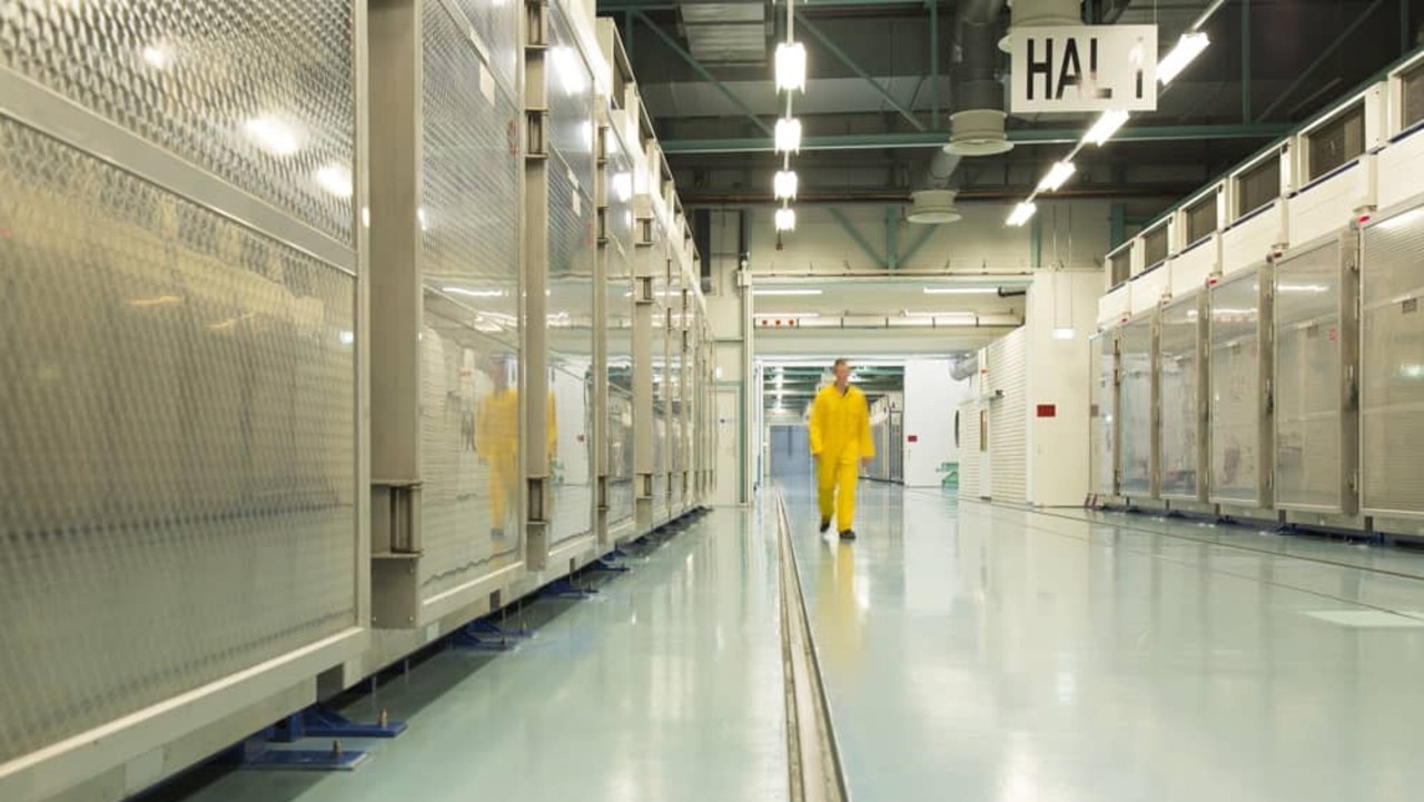 A photo made available by the Iran Atomic Energy Organisation reportedly shows the inside of the Iran's Fordow nuclear facility, in Fordow, Qom province, in 2019. Picture: EPA