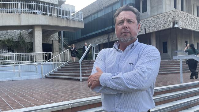 Nick Dametto in front of the Townsville court house