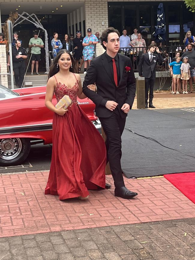 The students arrive at Urangan State High School's formal.