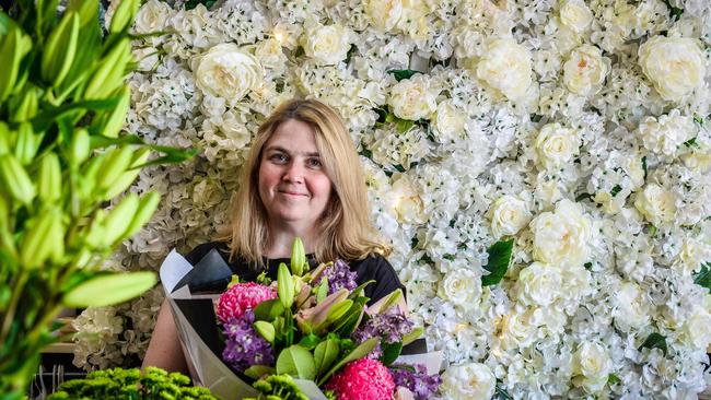 Blooms owner Cathie Manualli has been on The Parade for 12 years. Picture: AAP/Roy Vandervegt