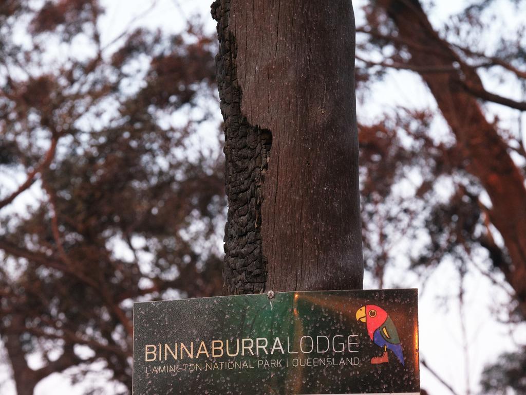 Photos from the ruins of Binna Burra Lodge in the hinterland after devastating bushfires. Photo: Andrew Wills