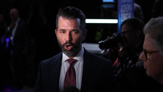 Donald Trump Jr. is a popular campaign surrogate for his father. Picture: Charly Triballeau/AFP