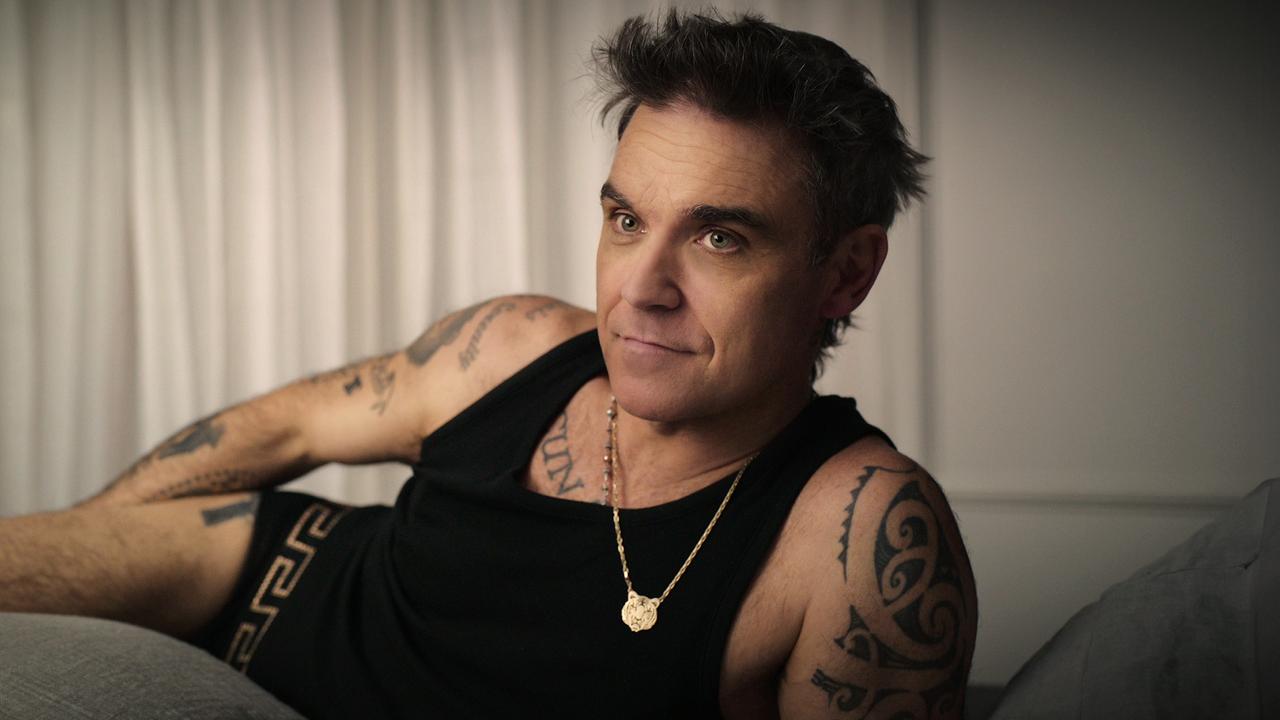 Robbie Williams reflects on his wild past in the new four-part documentary airing on Netflix. Picture: Netflix