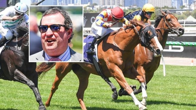 Dazzling Lucy and Tony Noonan (inset). Picture: Racing Photos via Getty Images