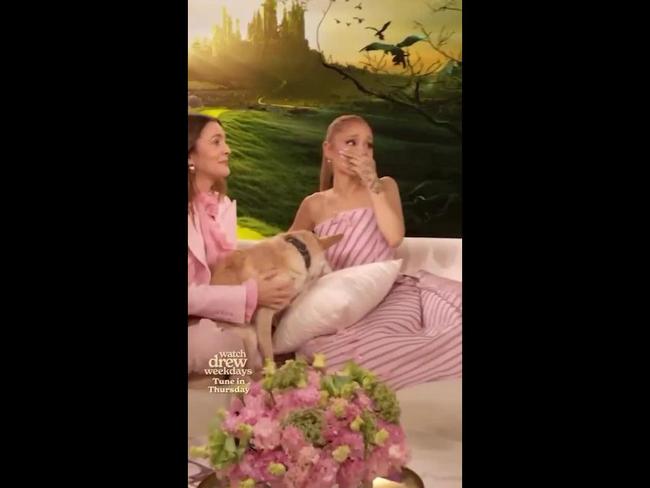 Drew Barrymore surprises Wicked star Ariana Grande with prop from The Wizard of Oz