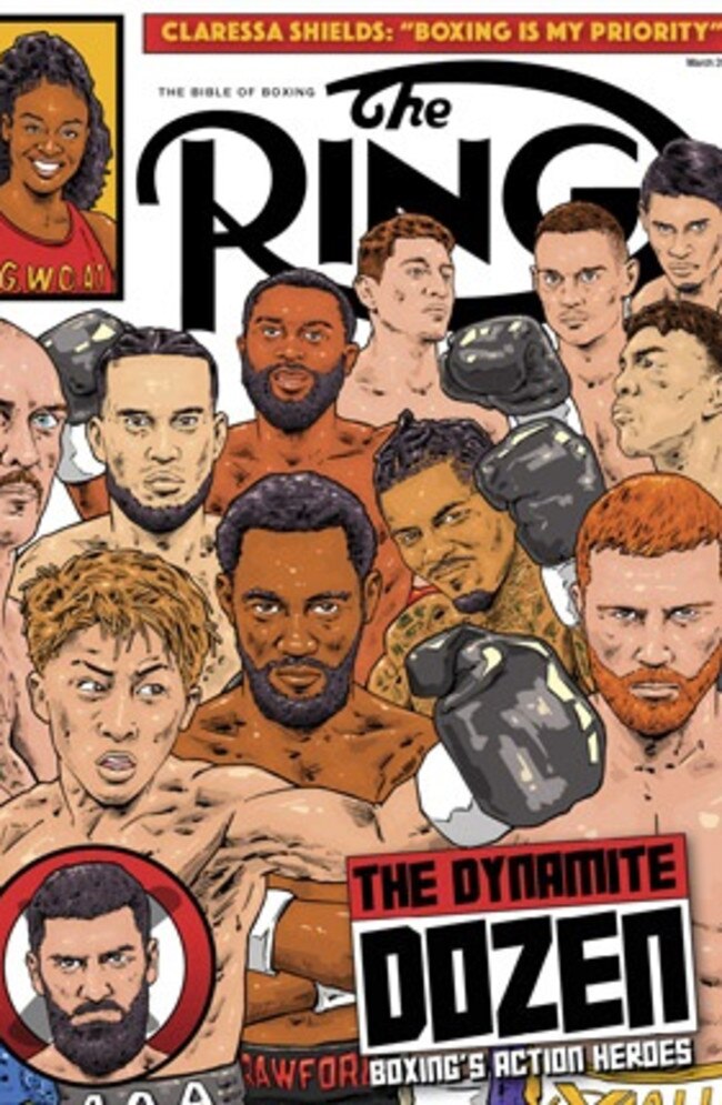 The Ring magazine cover with Tim Tszyu.