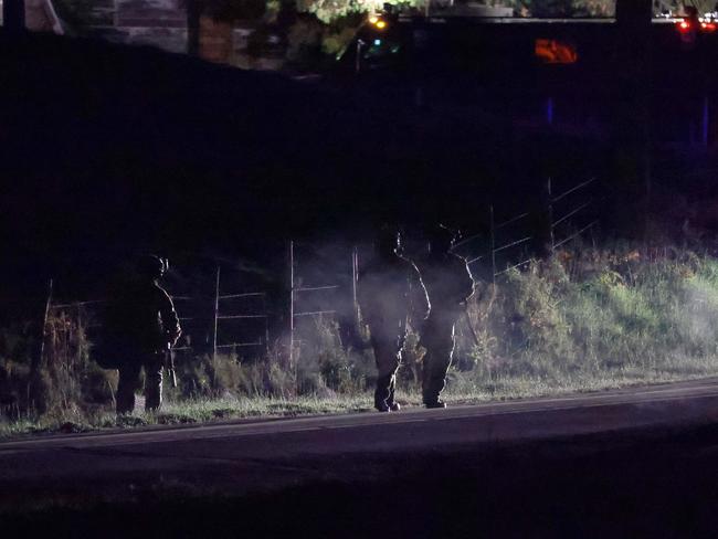 Police search an area in Bowdoin, Maine. Picture: Joe Raedle/Getty Images/AFP