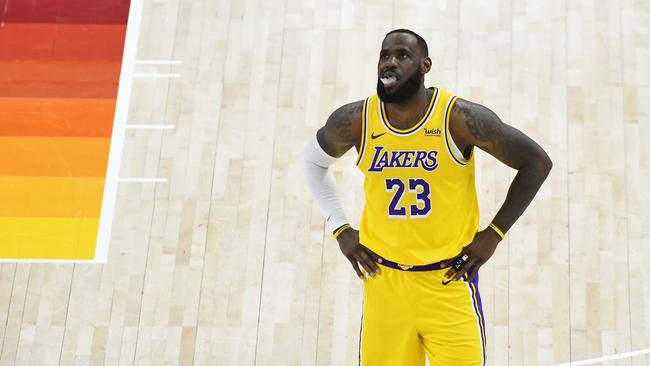 LeBron James of the Los Angeles Lakers.