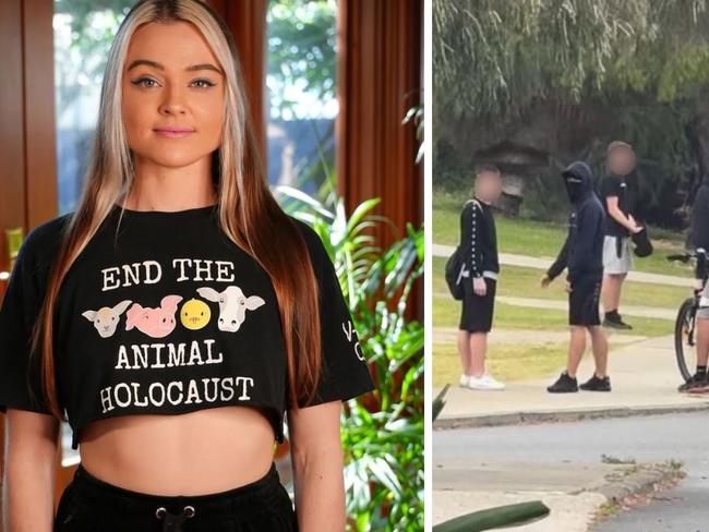 Teenage thugs target notorious vegan activist. Picutre: Instagram@tashpeterson