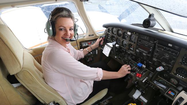 Sussan Ley prepares to pilot herself out of Canberra and back to her home town of Albury.