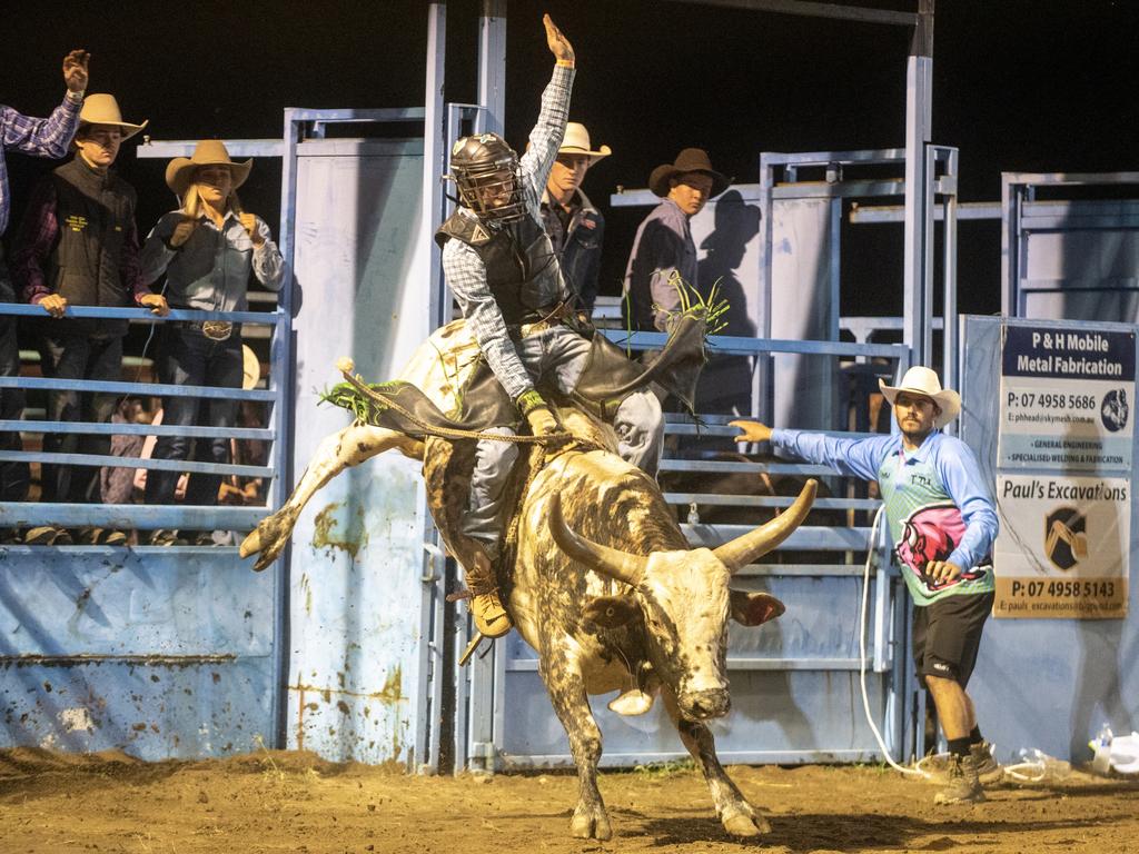 Justin Ross at Gargett Rodeo Saturday 3 June 2023 Picture: Michaela Harlow