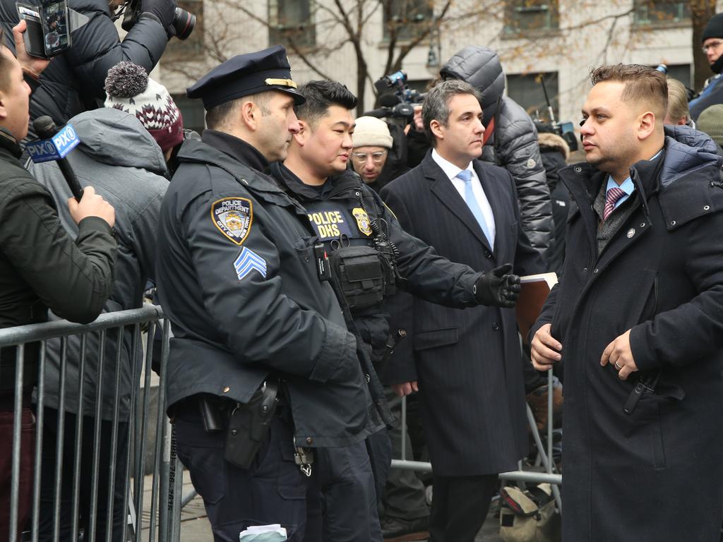 Michael Cohen, President Donald Trump's former personal lawyer and fixer, walks out of a federal courthouse in Manhattan after his sentencing. Picture: Getty