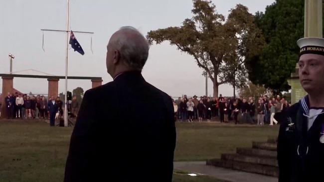 Anzac Day Dawn Service at Memorial Park, Grafton. Picture: Odessa Blain