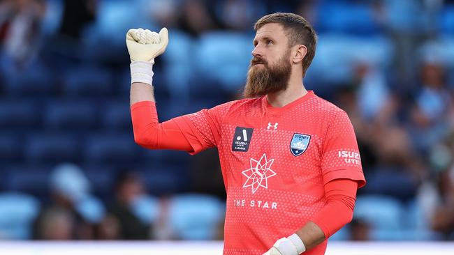 Sydney FC goalkeeper Andrew Redmayne could play a crucial semi-final role. Picture: Cameron Spencer / Getty Images