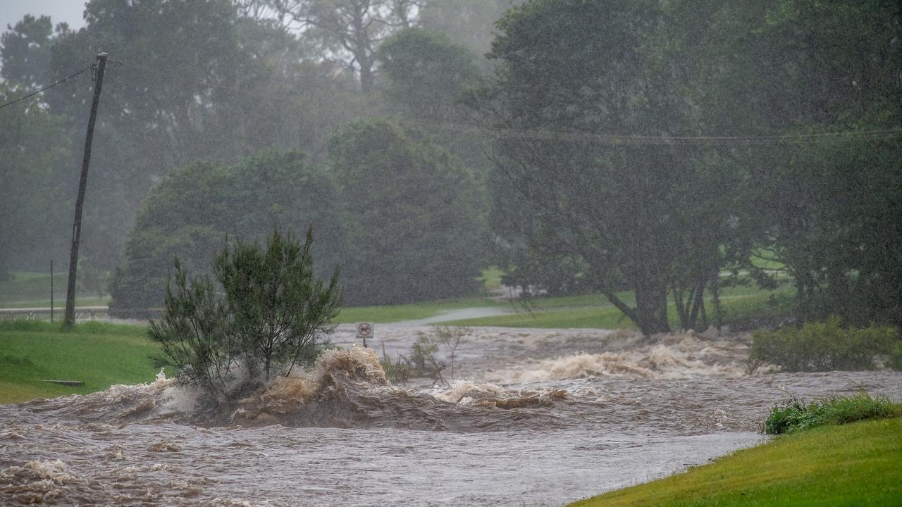 Flooding in Toowoomba on Friday. Picture: David Martinelli