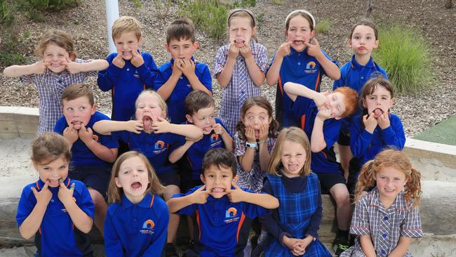 Torquay Coast Primary School Prep B Back Row From Left: Edie Currie, Joey Robertson, Ryder Brown, Sadie Clark, Lily Raymond, Mia Warren Middle Row From Left : Seamus O’Rouke, Indi Sinclair, Jude Ferris, Greta Yee, Xavier White, Lily McConchie Front Row From Left: Matilda Thomas, Evalyn Interlandi, Koa Sunarko, Abby Larchin, Piper Cordell Picture: Mark Wilson
