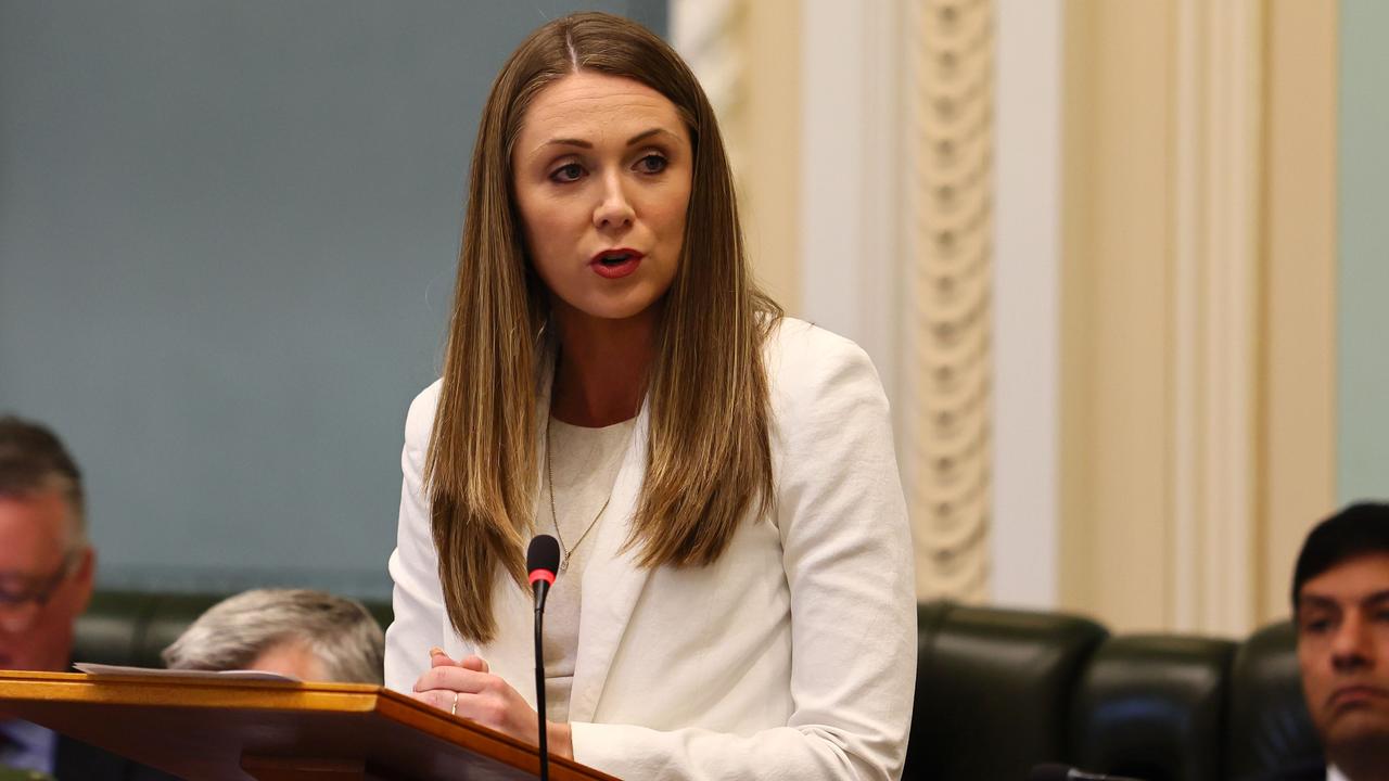 Queensland Local Government Minister Meaghan Scanlon during parliament in Brisbane. Picture: NewsWire/Tertius Pickard