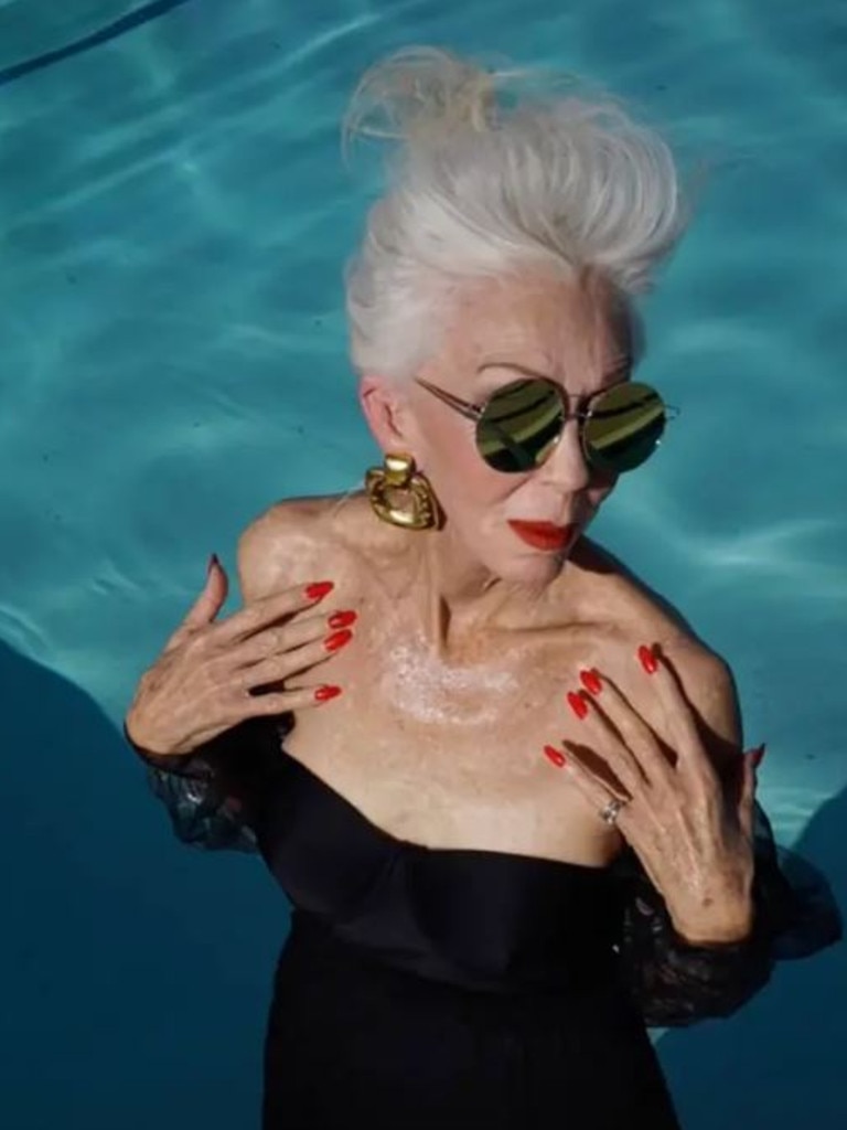 The fashion-forward senior clapped back at haters who complain she doesn’t wear age-appropriate swimwear. Picture: TikTok