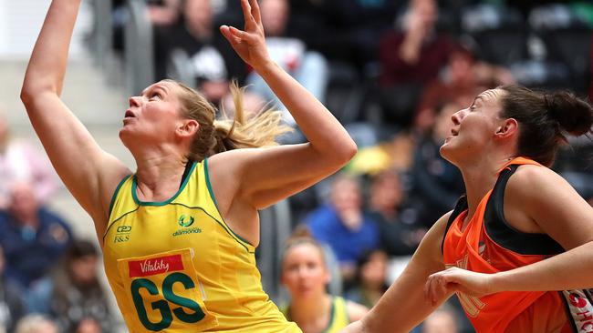 Caitlin Thwaites during a practice match in Sydney.