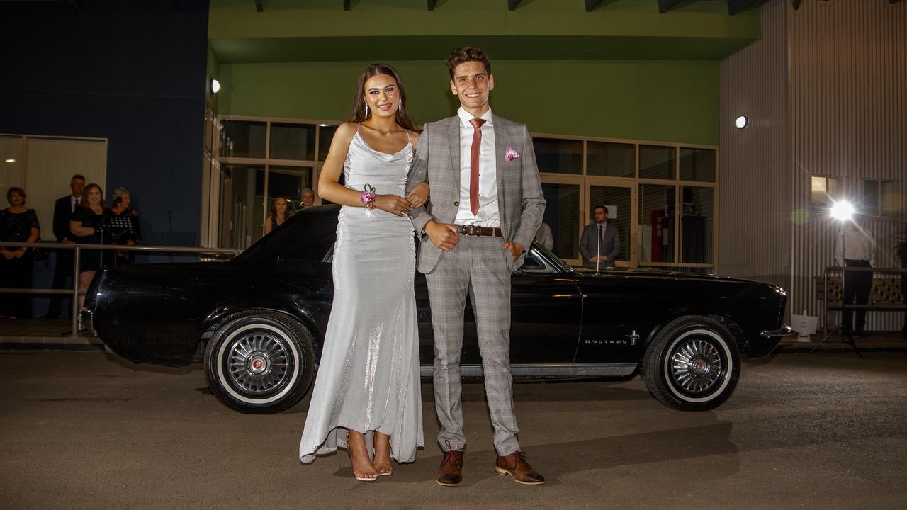 Amy Lapthorne and Michael Baird at the 2020 Dalby Christian College Formal. Picture: Susan Jacobs Photography