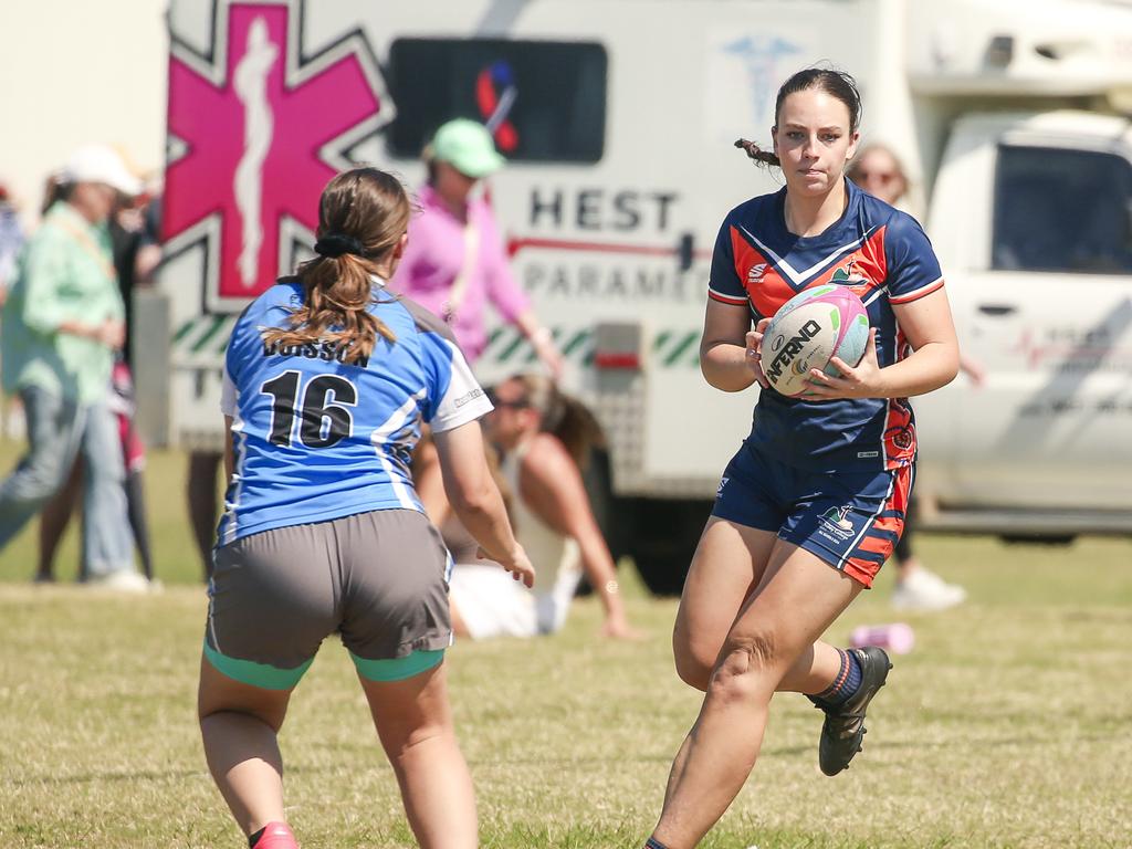 McCauley College V Laidley State High at the 2024 Gold Coast Titans All Schools Touch Football Picture: Glenn Campbell