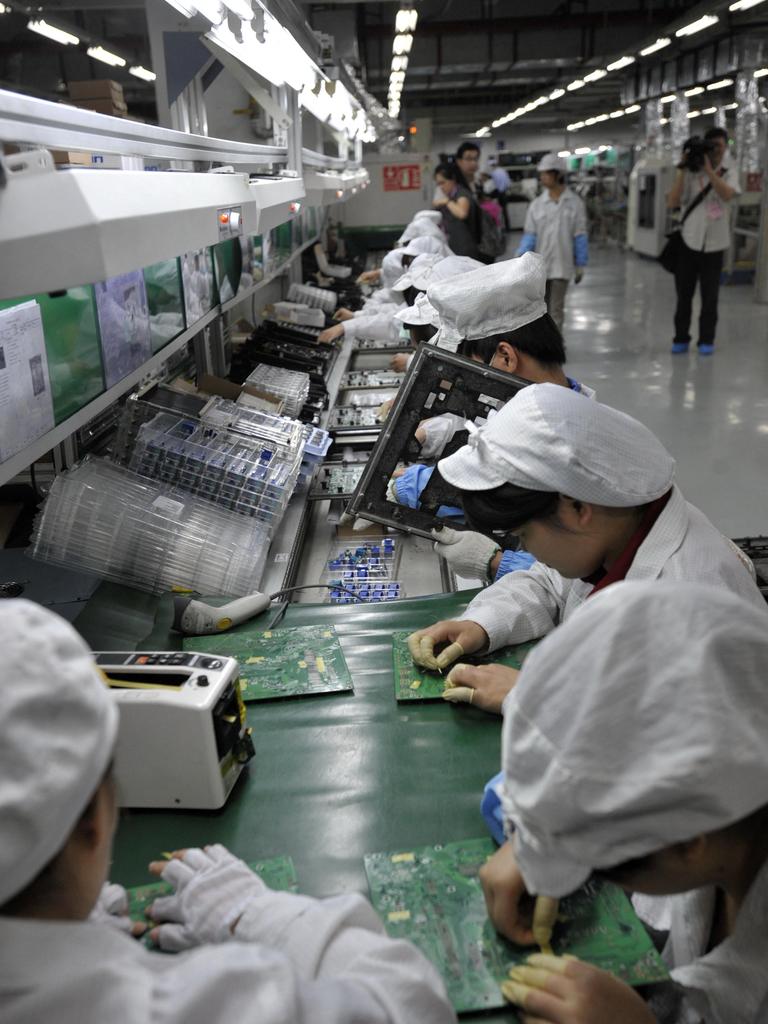 Foxconn’s factory in Shenzhen where iPhones are assembled.