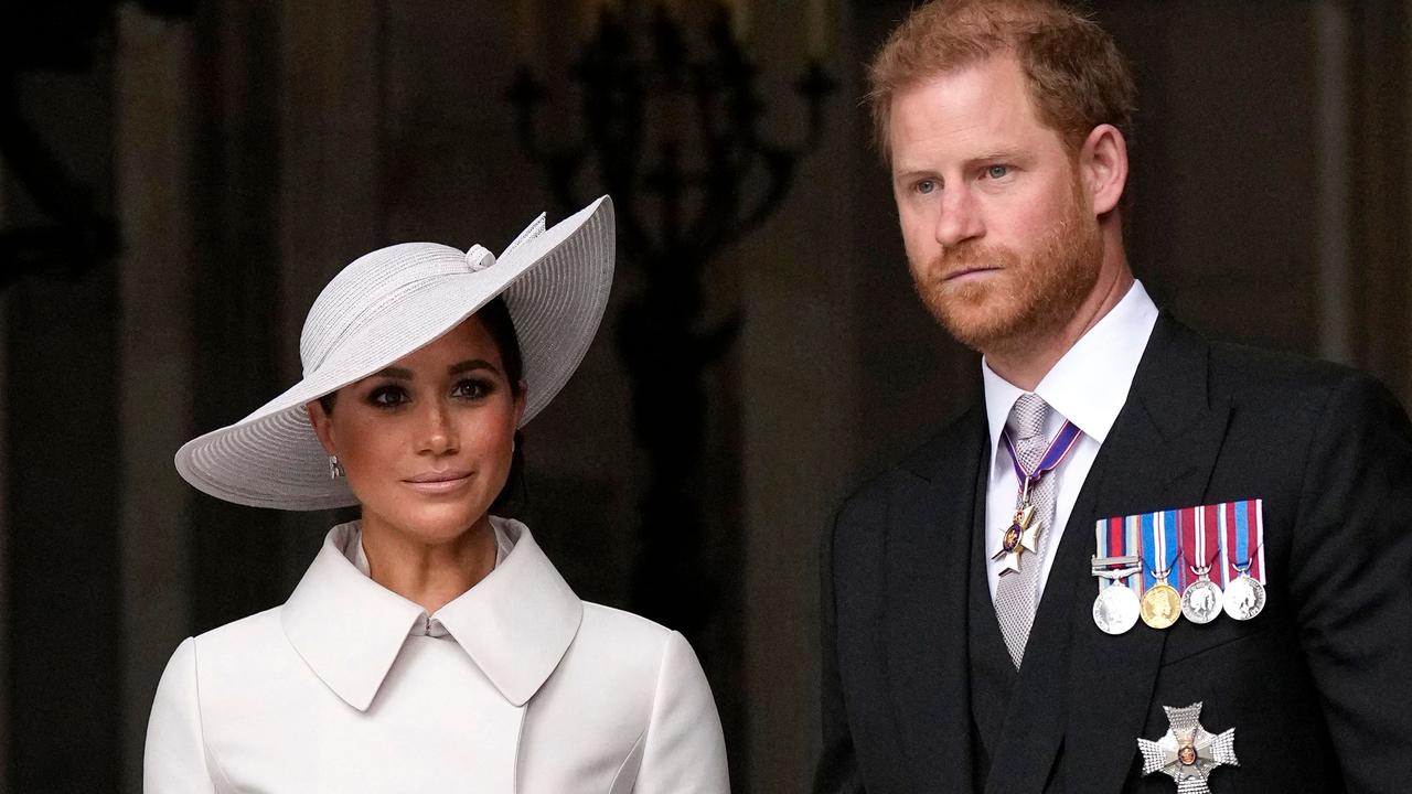 Meghan and Harry won’t be jetting to Balmoral this year. Picture: Matt Dunham/AFP