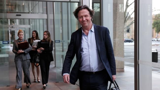 Former Fortescue CFO Michael Masterman leaving the Federal Court. Picture: Jane Dempster