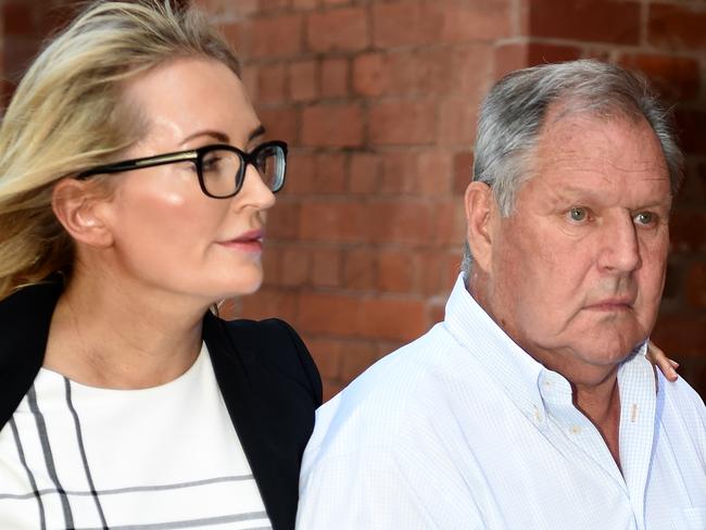 Emma Page-Campbell is standing by her husband, Robert Doyle, amid the sexual harassment scandal. Picture: Nicole Garmston