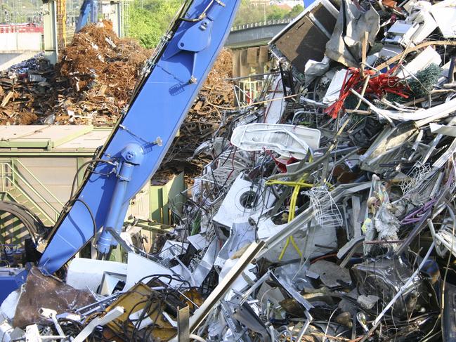 Undated : a Scrapheap. Pic. Istock - scrap metal crane