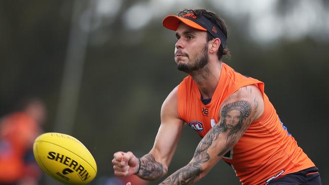 GWS Giants speedster Zac Williams is raring to return. Picture. Phil Hillyard