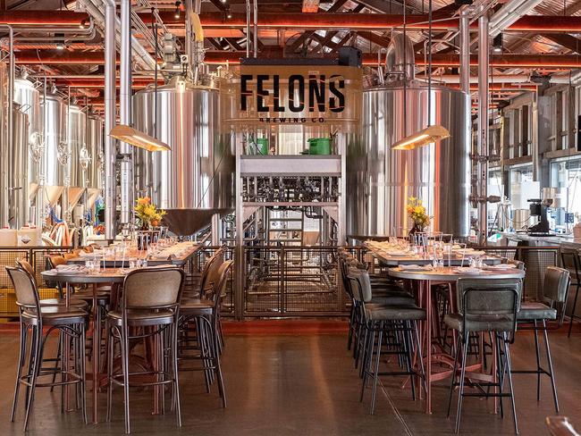 The Felons microbrewery at the Howard Smith Wharves, underneath the Story Bridge in Brisbane. Picture: Howard Smith Wharves