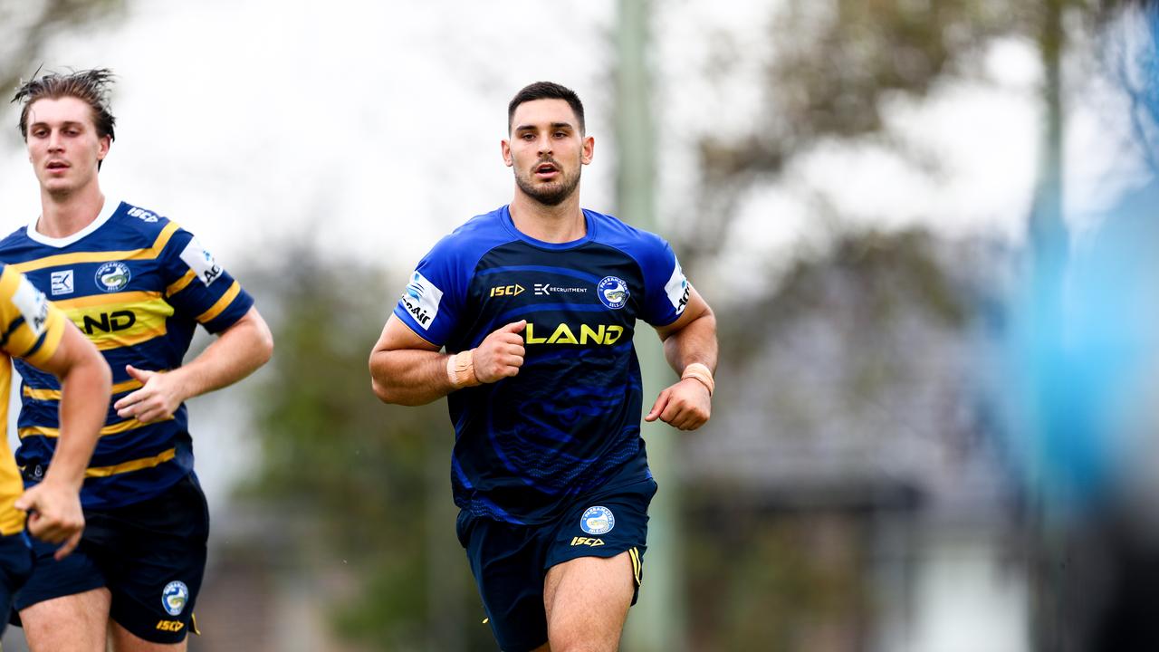 Ryan Matterson at pre-season training with his new club. Photo credit: Parramatta Eels