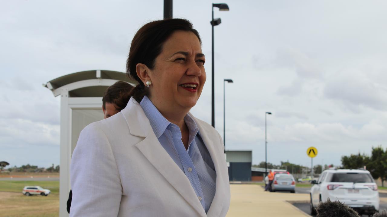 Premier Annastacia Palaszczuk was in Bundaberg to see the Q400AT in action.