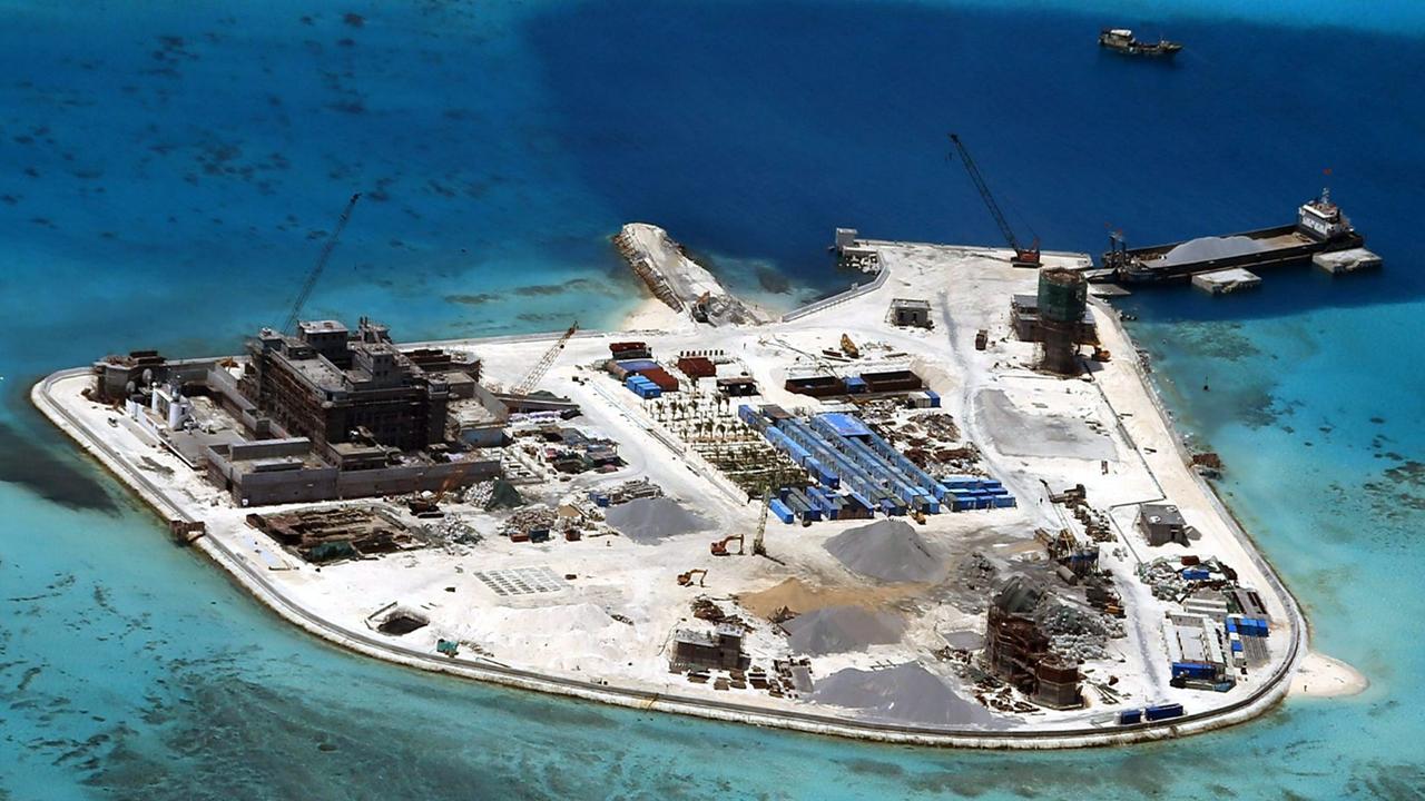 epa05165477 (FILE) A file handout picture dated 18 February 2015 and made available by the Armed Forces of the Philippines (AFP) Public Affairs Office shows an aerial view of construction at Mabini (Johnson) Reef by China, in the disputed Spratley Islands, in the south China Sea. China has deployed two batteries of sophisticated surface-to-air missile launchers to a disputed island in the South China Sea, news reports said on 17 February 2016. Satellite imagery from ImageSat International showed two batteries of eight missile launchers on Woody Island, part of the contested Paracel Islands, media reported. A US official confirmed that the imagery showed the HQ-9 air defense system, which has a range of around 200km, the report said. The report came as US President Barack Obama met with South-East Asian leaders in California, where they called for 'maritime security' and urged 'non-militarization and self-restraint' by countries in the region. Beijing claims nearly all of the South China Sea, including small islands that are hundreds of kilometres from its southern coast. Four countries in South-East Asia have unresolved territorial disputes with China over the South China Sea, which has important shipping lanes and potential oil and other natural resources. EPA/ARMED FORCES OF THE PHILIPPINES HANDOUT EDITORIAL USE ONLY/NO SALES