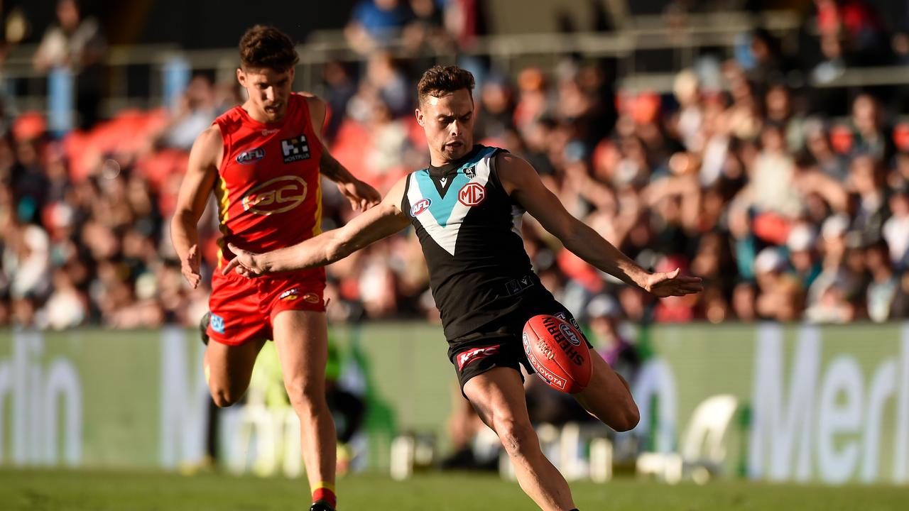 Port Adelaide is closing in on an 11-year winning streak against the Power. Picture: Matt Roberts/AFL Photos/Getty Images