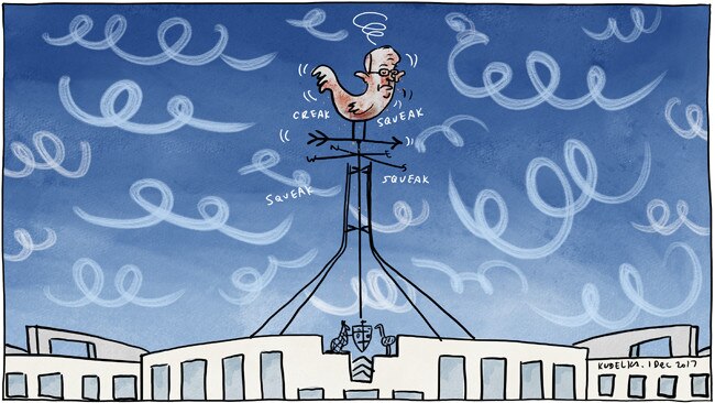 Jon Kudelka letters page cartoon for 01/12/2017Version:  (650x366)COPYRIGHT: The Australian's artists each have different copyright agreements in place regarding re-use of their work in other publications.Please seek advice from the artists themselves or the Managing Editor of The Australian regarding re-use.