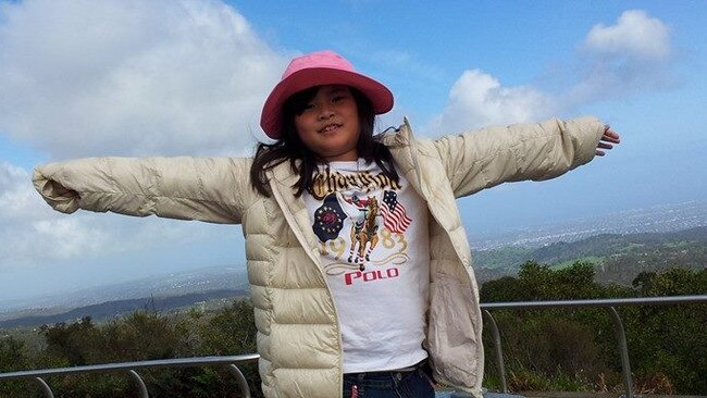 Adelene Leong, 8, who died after being thrown from a ride at the Adelaide Show in September 2014. Picture: Ten Eyewitness News.