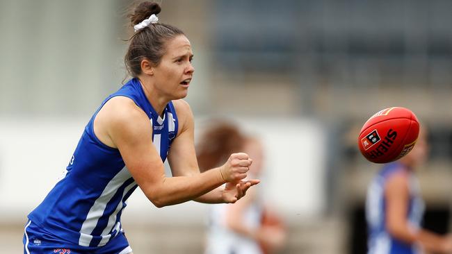 Emma Kearney finished third in the umpires’ votes. Picture: AFL Photos