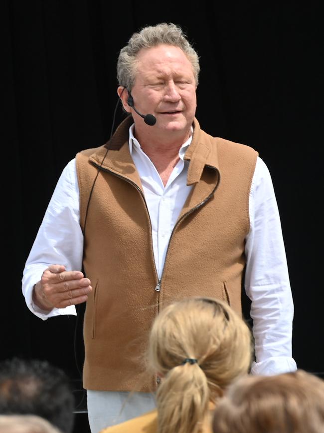 Andrew Forrest’s Minderoo Foundation spent $88 million last year on fighting cancer, ending slavery, eradicating plastic waste in the ocean, indigenous and other causes. Picture: Keryn Stevens