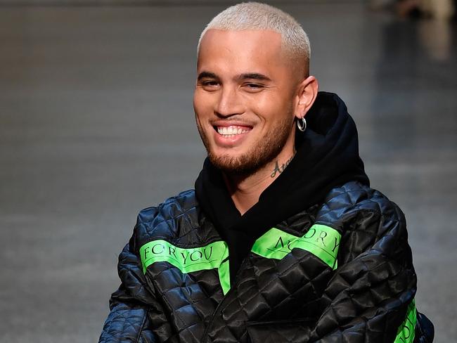 AUCKLAND, NEW ZEALAND - AUGUST 30:  Singer Stan Walker walks the runway during the Not For You (N.F.U) Contemporary Salon show during New Zealand Fashion Week 2018 at Viaduct Events Centre on August 30, 2018 in Auckland, New Zealand.  (Photo by Stefan Gosatti/Getty Images)