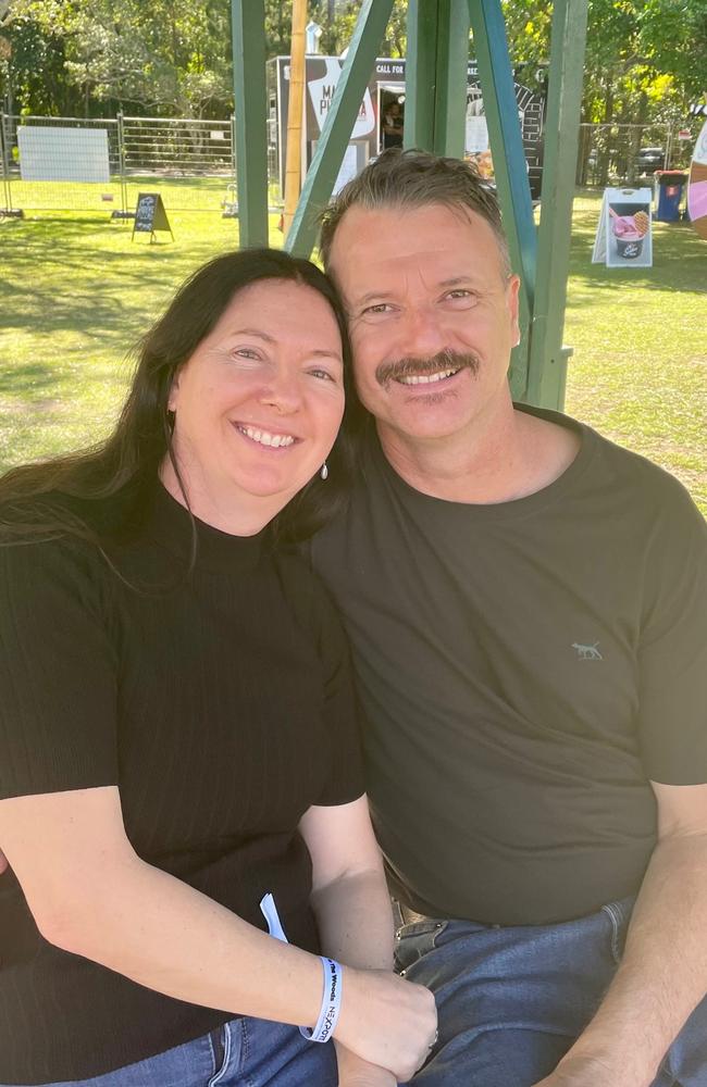 Wendy and Jayson at the Noosa Alive festival on Sunday July 30, 2023.