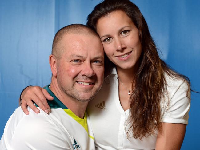 Olympian Russell Mark and wife Lauryn.