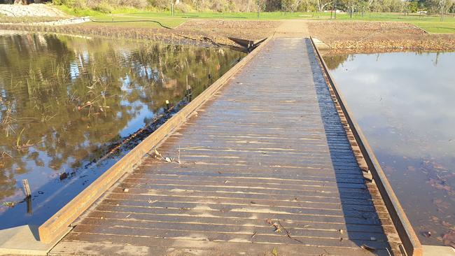 AFTER: The Victoria Park wetlands on June 1. Picture: Colin James