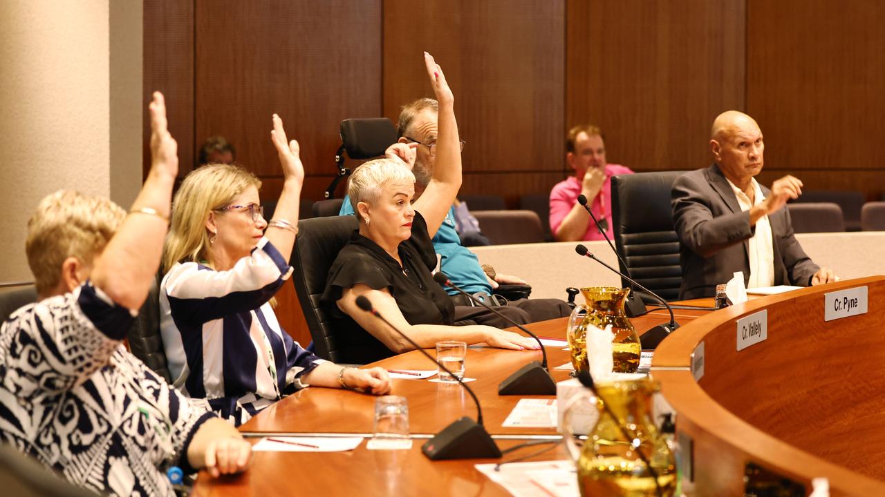 Cairns councillors unanimously vote for Ken Gouldthorp to become the council's next chief executive in a special meeting at the council chambers on Thursday, October 17, 2024. Picture: Brendan Radke