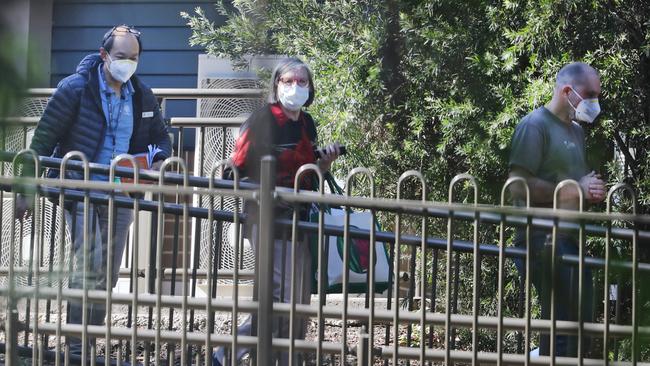 Visitors at Anglicare's Newmarch House at Caddens. Picture: Richard Dobson