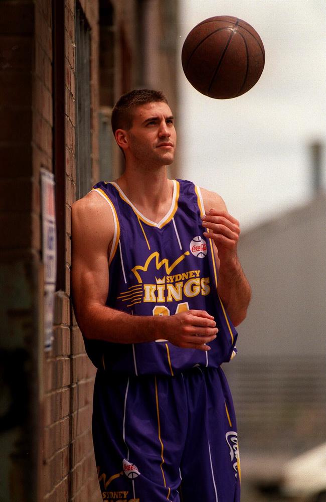 New Sydney Kings US import Matt Nover, 06/01/98. Basketball P/R