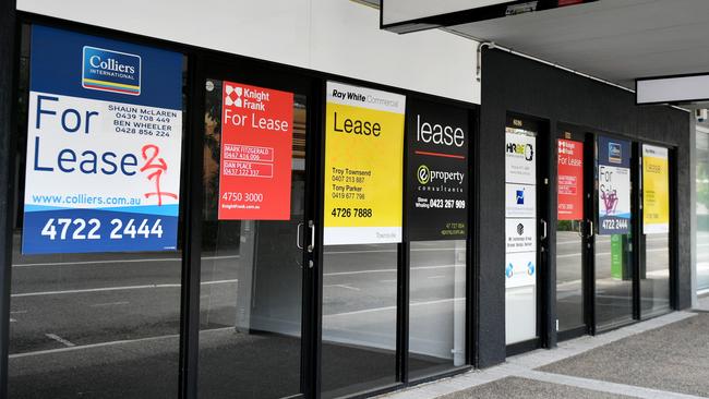 Vacant buildings and offices in the Townsville CBD in this file photo. Picture: Alix Sweeney