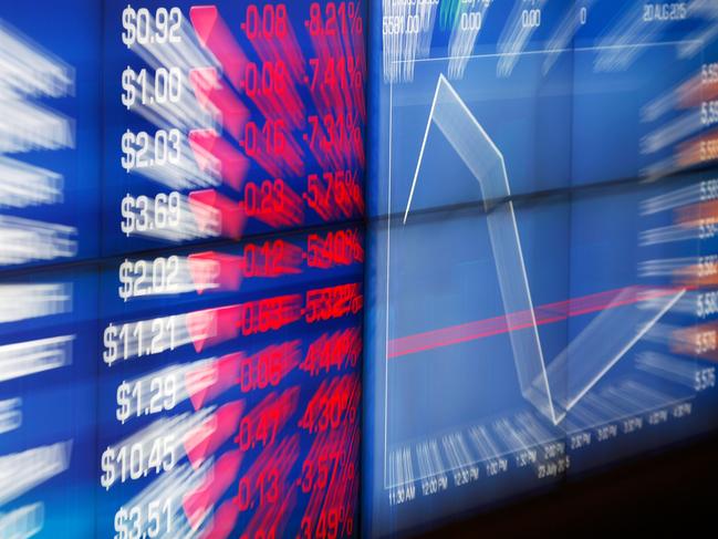 The information of stocks that lost in prices are displayed on an electronic board inside the Australian Securities Exchange, operated by ASX Ltd., in Sydney, Australia, on Friday, July 24, 2015. The Australian dollar slumped last week as a gauge of Chinese manufacturing unexpectedly contracted, aggravating the impact of declines in copper and iron ore prices. Photographer: Brendon Thorne/Bloomberg